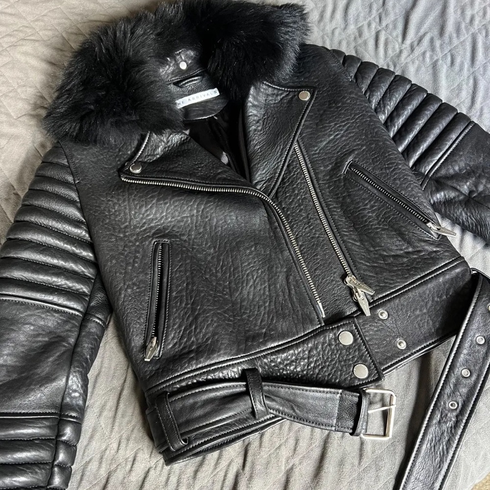 Rainier Leather Motorcycle Jacket - image 4